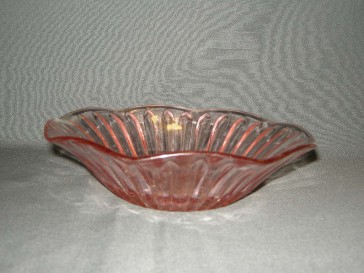 gebruikt glas - kristal rose 013. schaaltje