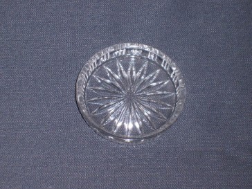 Gebruikt glas - kristal onderzetters 002. 12 stuks