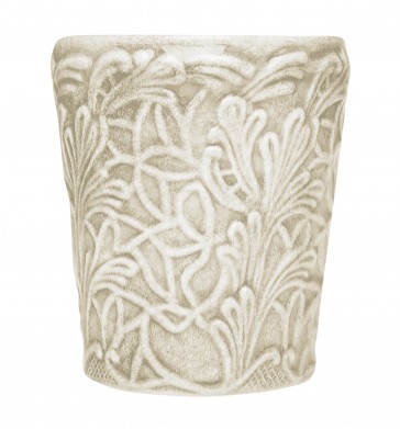 MATEUS Lace beker hoogte 10 cm kleur zand
