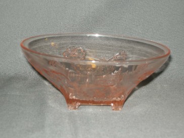 gebruikt glas - kristal rose 035. schaaltje