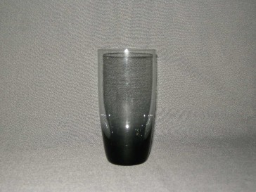 gekleurd glas 3.e  beker, doorsnee 7 cm., smoke