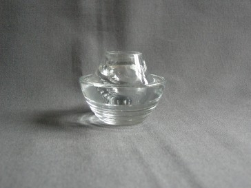 Gebruikt glas - kristal kandelaartje