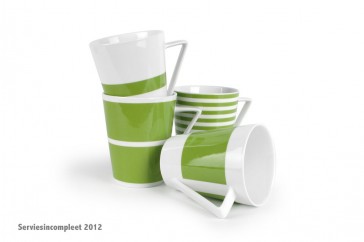 SALT & PEPPER Green beker / mok