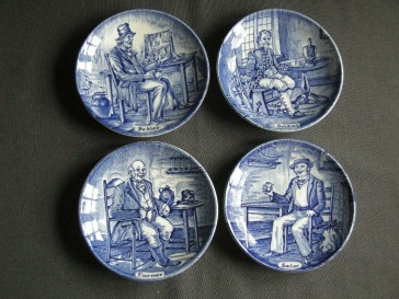 Wedgwood beroepen onderzetters blauw
