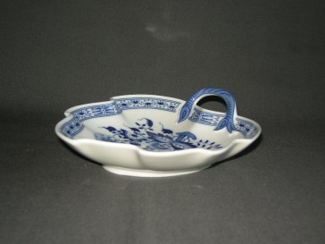 Hütschenreuther Blau Zwiebelmuster bladschaal 17,5 cm.