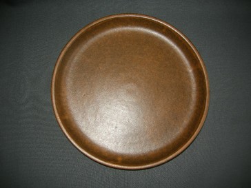 Lucie Q. Bakker Quirina bruin bord / schaal O27 cm.