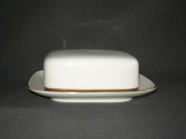 Thomas Medaillon bruin - goudkleurige decorrand botervloot