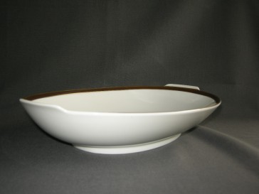 Thomas Medaillon bruin - goudkleurige decorrand broodschaal