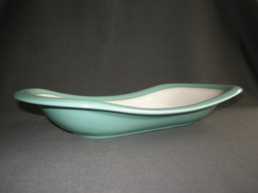 Huizen pastel aqua broodschaal