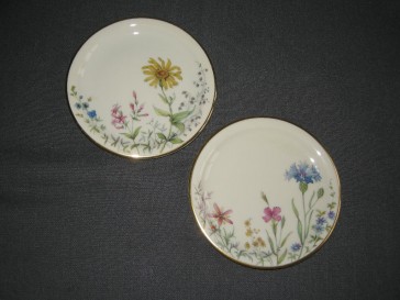 Krautheim Wiesengrund & Bergeshöh'n cakebordjes O12,5 cm. 
