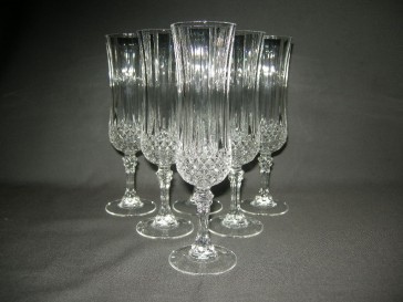 Kristal d'Arques Longchamps champagneflutes