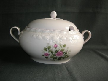 Hütschenreuther Porcelaine Rose decor kleine rozen dekschaal