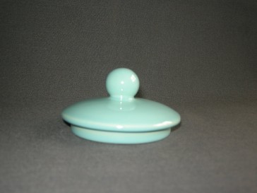 Huizen pastel aqua deksel suikerpot