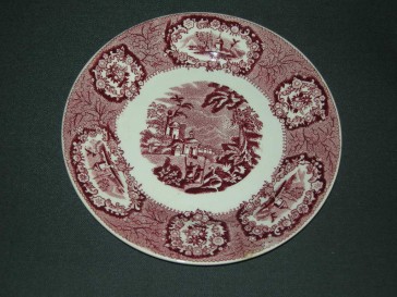 Petrus Regout Oriental rood dinerbord