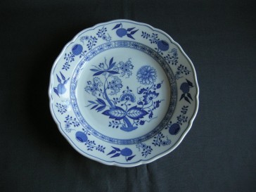 Hütschenreuther Blau Zwiebelmuster dinerbord