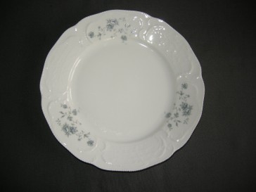 Rosenthal Sanssouci spierwit met blauw / grijze bloemetjes dinerbord