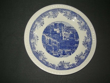 Fine Ware wit - blauw dinerborden