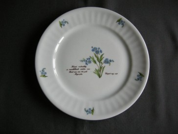 Libelle Wilde Planten dinerbord vergeet mij niet
