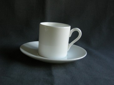 Wedgwood White China espressokop & schotel