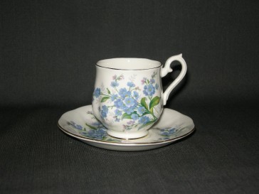 Royal Albert Forget-me-not espressokop & schotel