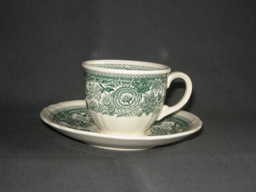 Villeroy & Boch Burgenland groen espressokop & schotel