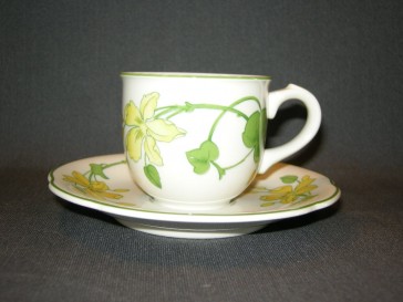 Villeroy & Boch Geranium espressokop & schotel