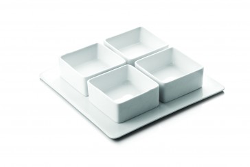 YONG Fest  snackset 5-delig  20 x 20 x H 3,5 cm