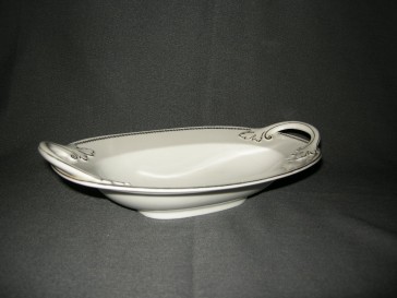 Rosenthal 155 630 wit met zwart geblokt décorrandje vleesschaaltje