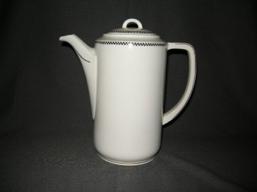 Epiag wit met zwart decorrandje koffiepot