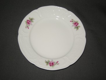 Rosenthal Sanssouci spierwit rose pioenroos gebaksbordje