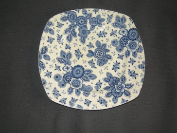 Societe Ceramique Beatrix gebaksbordje vierkant craquelé