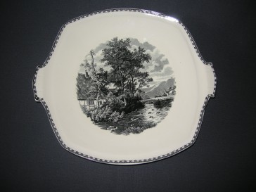 Societe Ceramique Landschap gebaksschaal vierkant