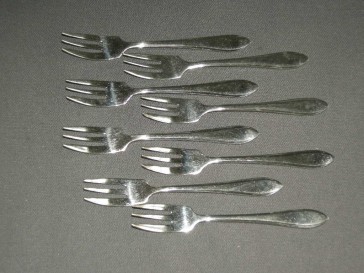 Gero Zilmeta model 718 puntfilet gebaksvorkjes 12 cm.