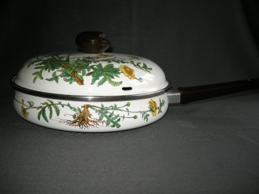 Villeroy & Boch Botanica pan; hapjespan / braadpan O25,5 cm. knop deksel beschadigd