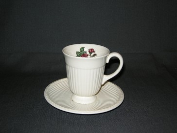 Wedgwood Moss Rose koffie kop en schotel