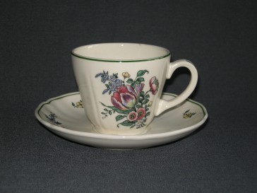 Villeroy & Boch Alt Strassburg nieuw stempel koffiekop & schotel dichte tulp