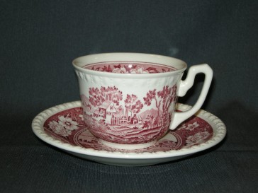 Villeroy & Boch Rusticana rood kop & schotel koffie
