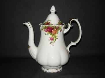 Royal Albert Old Country Roses koffiepot groot met beschadiging
