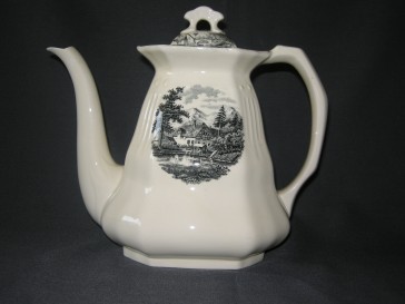Societe Ceramique Landschap koffiepot
