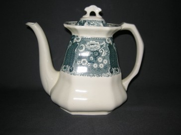 Societe Ceramique Victoria petrol koffiepot