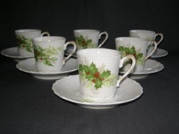 Limoges Kerst kop & schotels