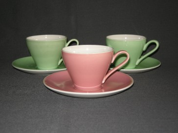Ceramique Maestricht pastel rose kop & schotel