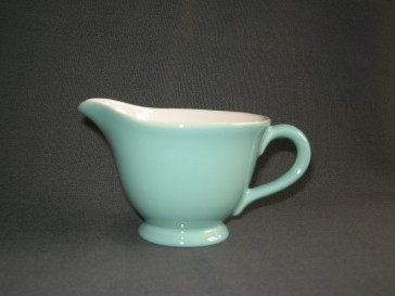 Huizen pastel aqua melkkannetje