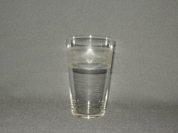 gebruikt glas rollend geld O5,5 cm.