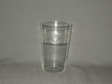 gebruikt glas rollend geld O7 cm.