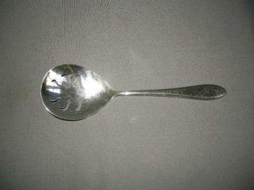 Gero Zilmeta model 718 puntfilet olijvenschep / zuurschep 21,5 cm.