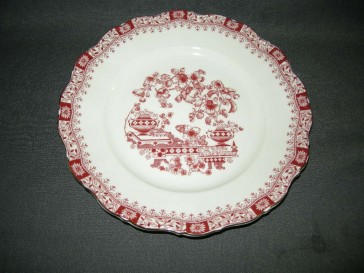 Seltmann & Weiden Theresia rood ontbijtbord O20,5 cm.