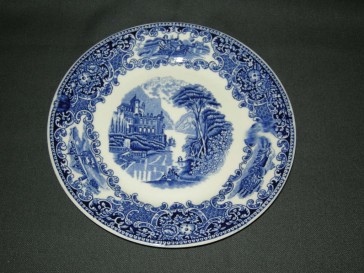 Petrus Regout Castillo blauw ontbijtbord