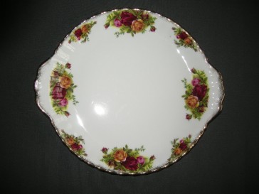 Royal Albert Old Country Roses gebakschaal 26,5 x 23,5 cm.