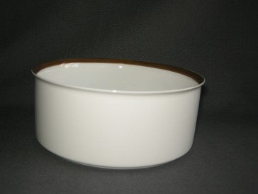 Thomas Medaillon bruin - goudkleurige decorrand saladeschaal O17,5 cm.